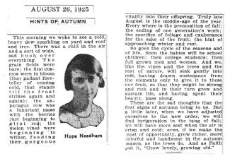 Clipping from 8/25/1925